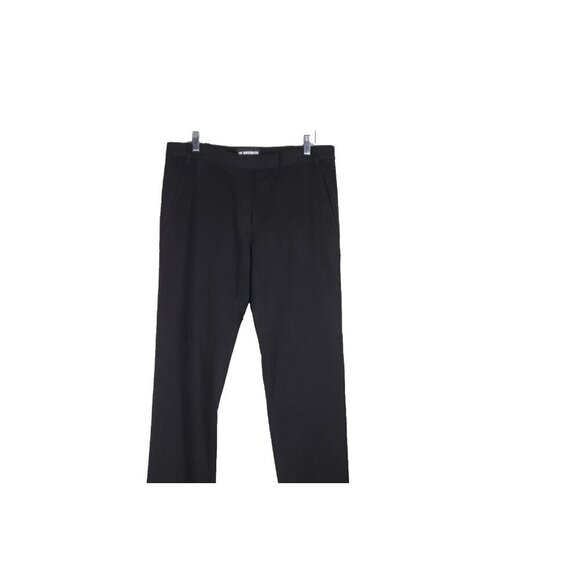 Ann Demeulemeester Women's Size 38 Black Ankle Dress Pant Mid Rise Slash Pockets - Picture 6 of 10